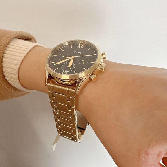 Fossil BQ2366 Fenmore Multifunction Gold-Tone Stainless Steel Watch - Picture 3 of 7